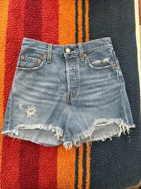 Levi's Ribcage Denim Shorts